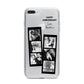 Monochrome Anniversary Photo Strip with Name iPhone 7 Plus Bumper Case on Silver iPhone