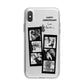 Monochrome Anniversary Photo Strip with Name iPhone X Bumper Case on Silver iPhone Alternative Image 1