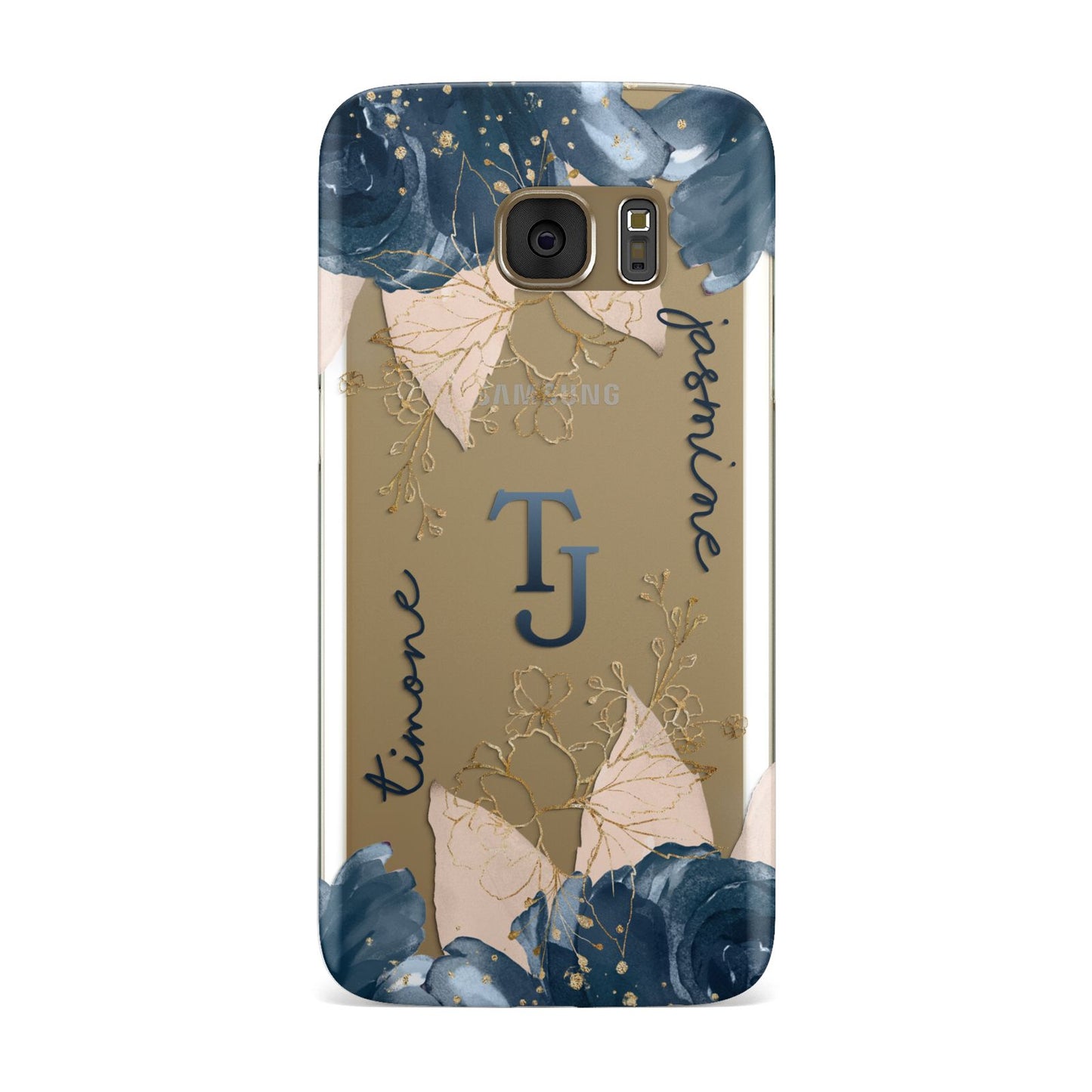 Monogrammed Florals Samsung Galaxy Case