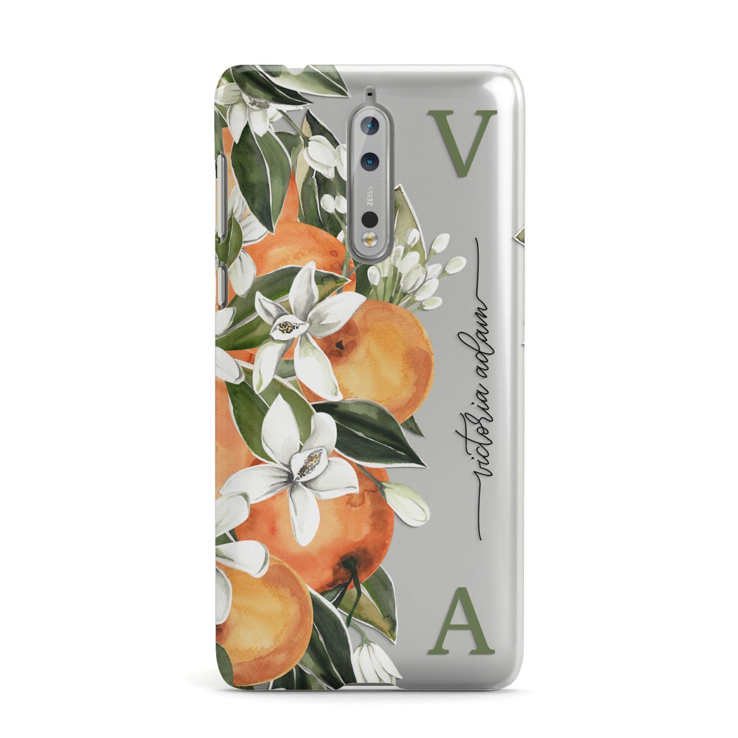 Monogrammed Orange Tree Nokia Case