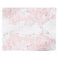 Monogrammed Pink White Ink Marble Personalised Wrapping Paper Alternative