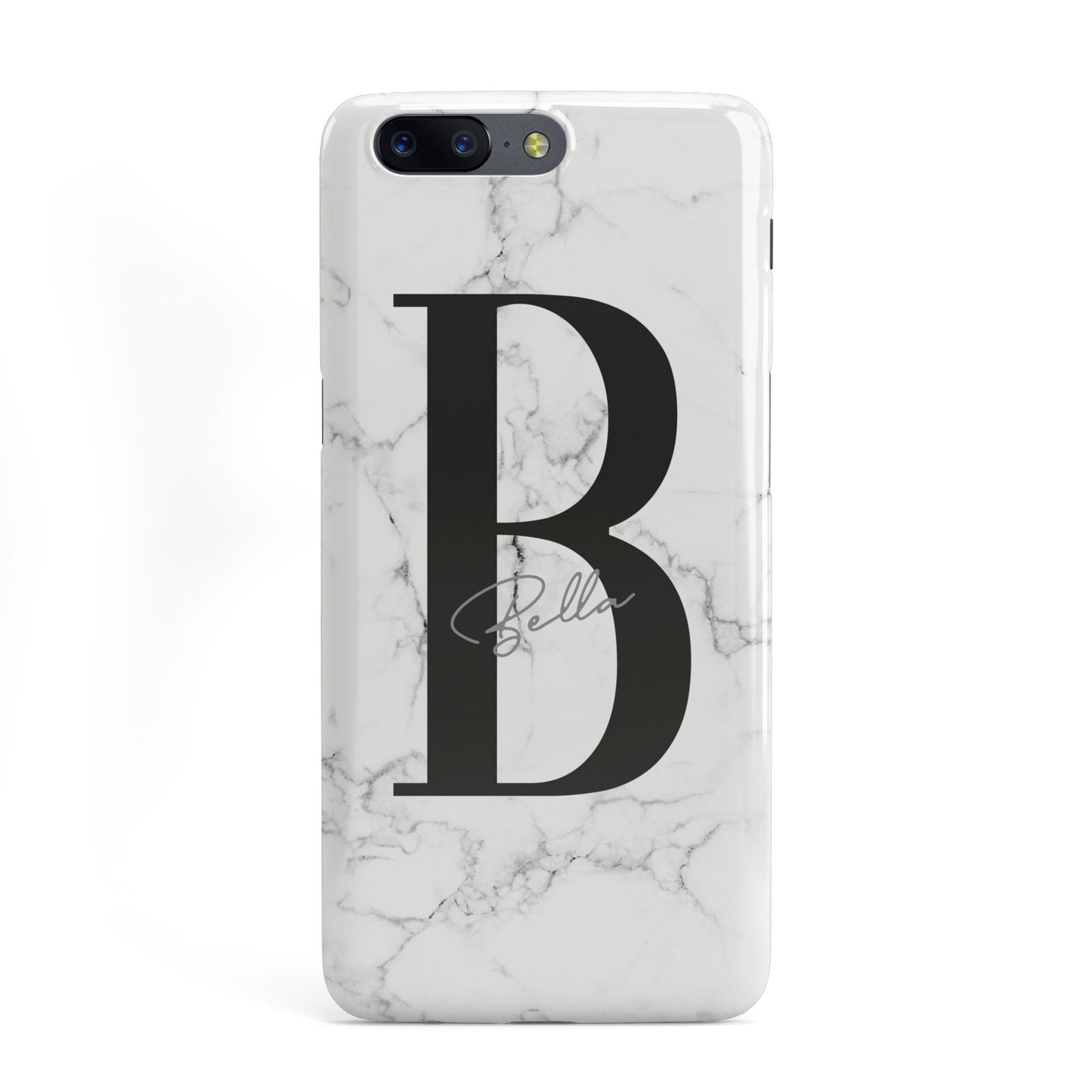 Monogrammed White Marble OnePlus Case