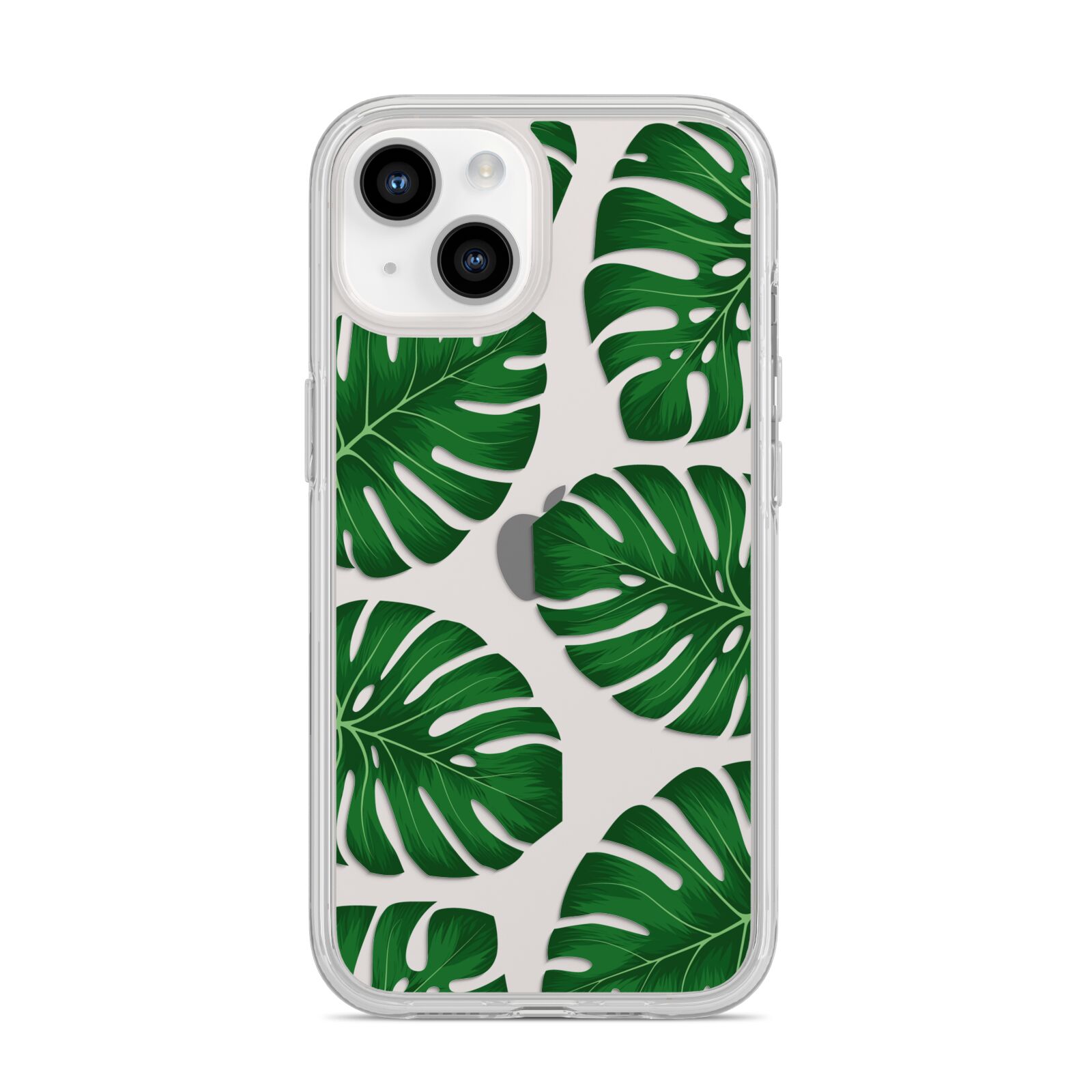 Monstera Leaf iPhone 14 Clear Tough Case Starlight