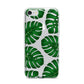 Monstera Leaf iPhone 7 Bumper Case on Silver iPhone
