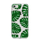 Monstera Leaf iPhone 8 Bumper Case on Silver iPhone