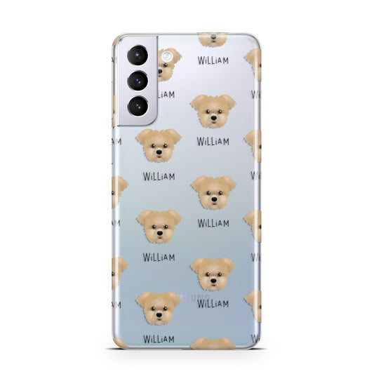 Morkie Icon with Name Samsung S21 Plus Phone Case