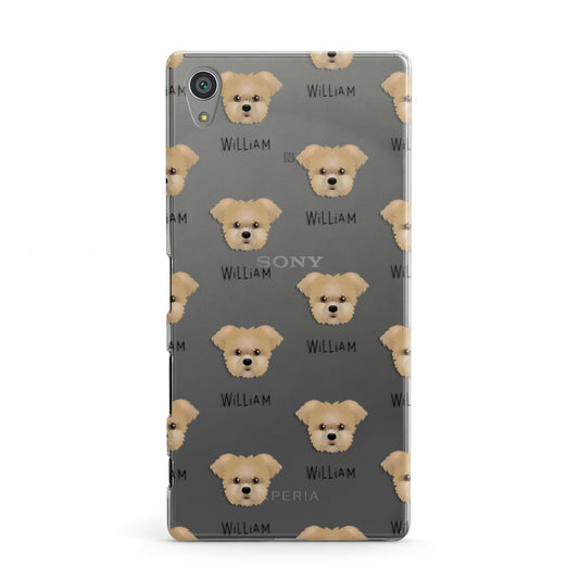 Morkie Icon with Name Sony Xperia Case