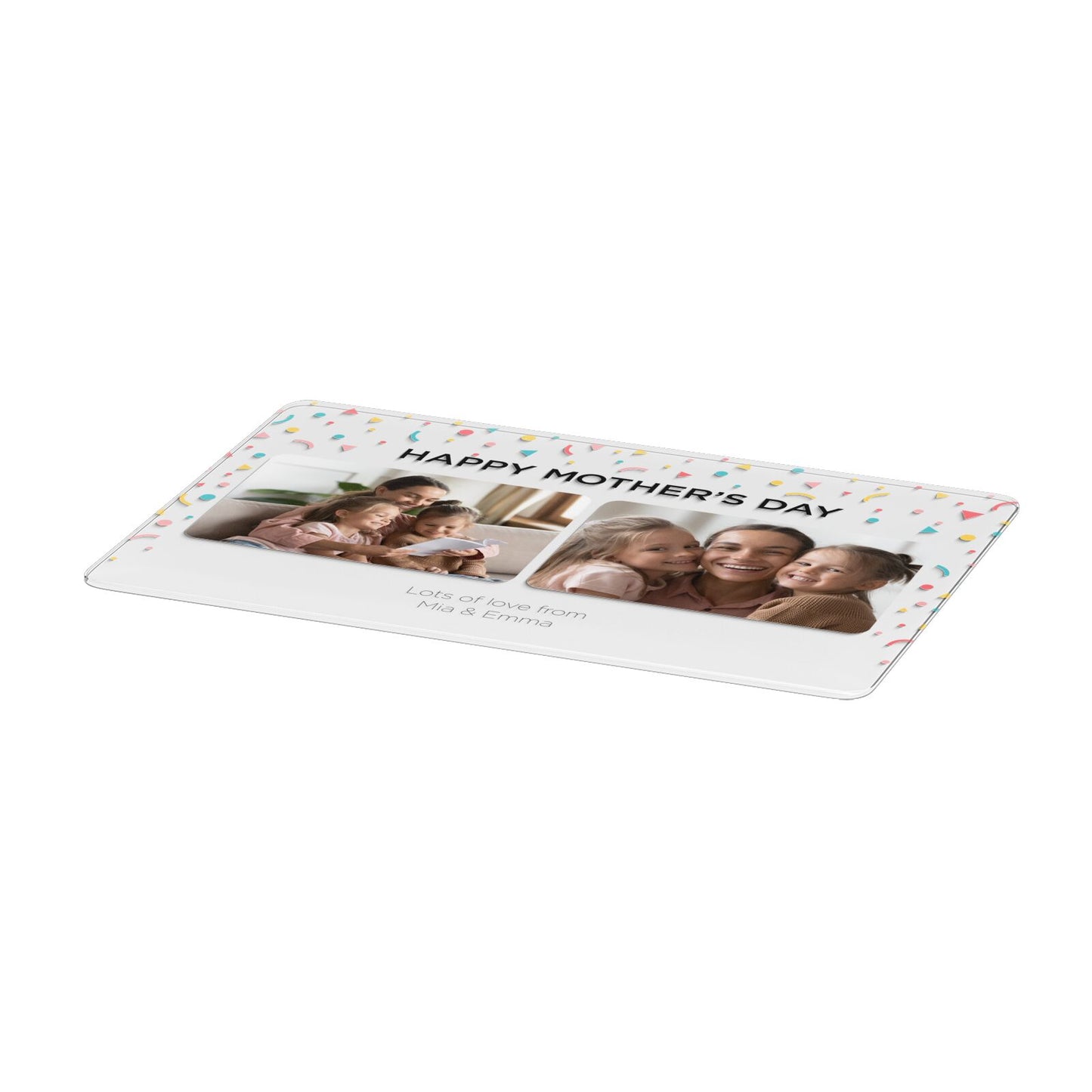 Mothers Day Confetti Photos with Names Apple MacBook Case Only