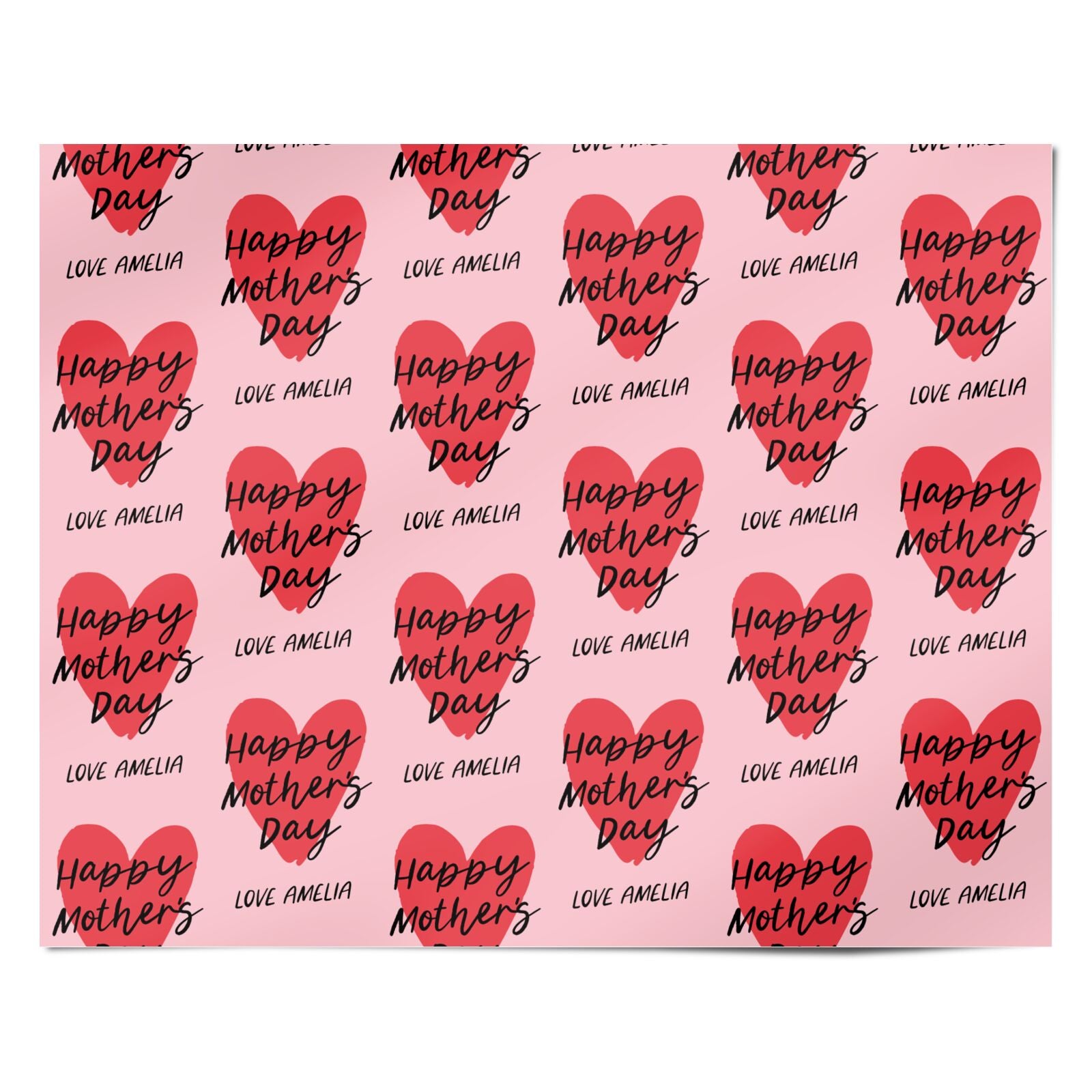 Mothers Day Personalised Wrapping Paper Alternative