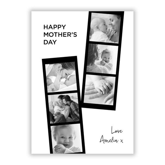Mothers Day Photo Strip A5 Flat Greetings Card