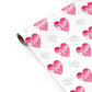 Mothers Day Watercolour Heart Personalised Gift Wrap