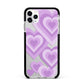 Multi Heart Apple iPhone 11 Pro Max in Silver with Black Impact Case