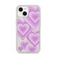 Multi Heart iPhone 14 Glitter Tough Case Starlight