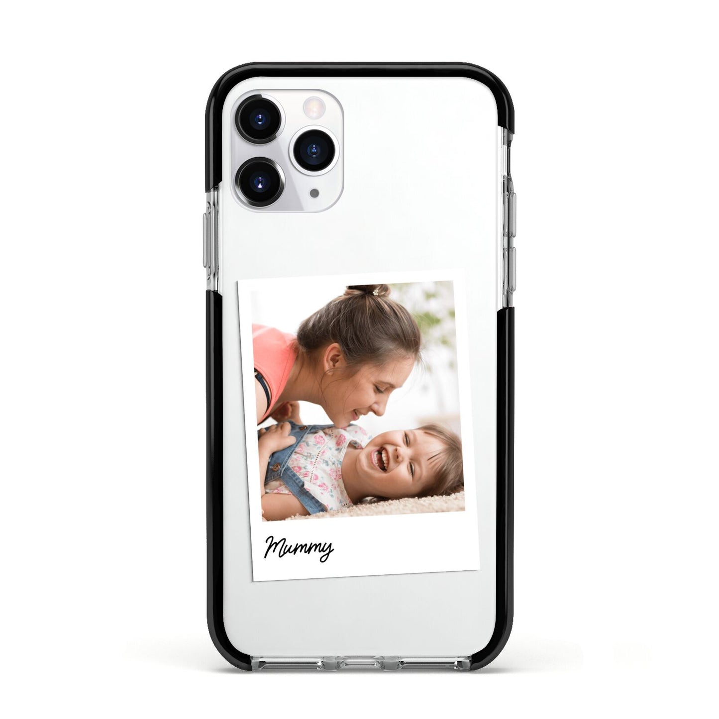 Mummy Photo Apple iPhone 11 Pro in Silver with Black Impact Case