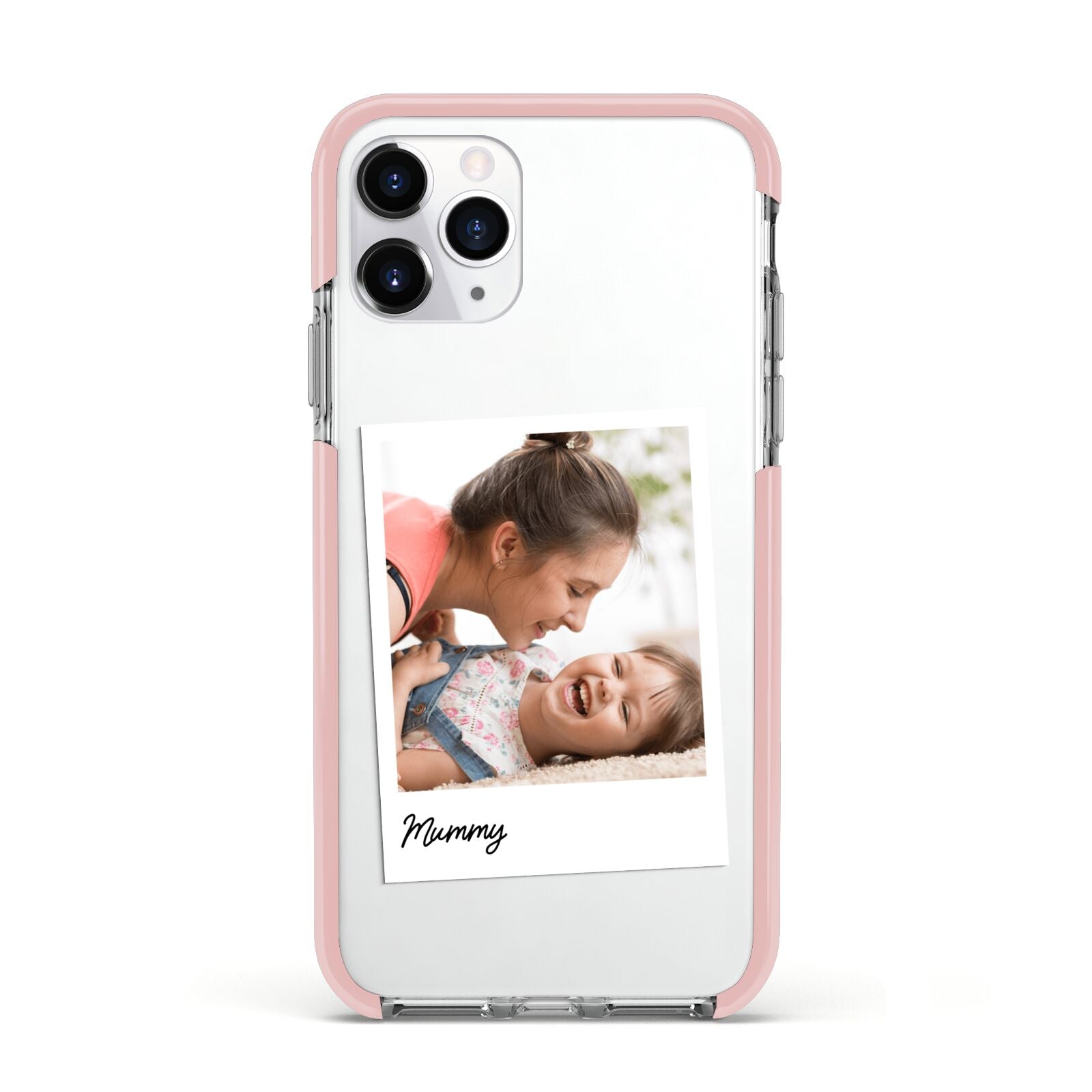 Mummy Photo Apple iPhone 11 Pro in Silver with Pink Impact Case