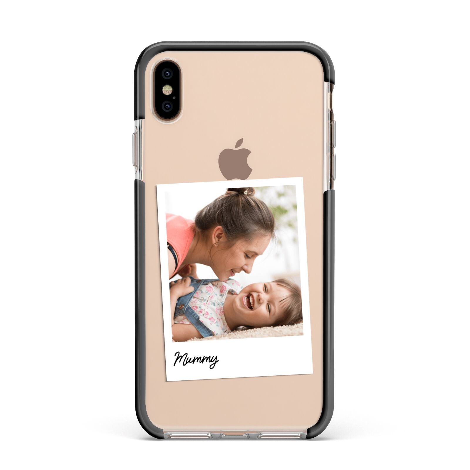Mummy Photo Apple iPhone Xs Max Impact Case Black Edge on Gold Phone