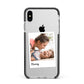 Mummy Photo Apple iPhone Xs Max Impact Case Black Edge on Silver Phone