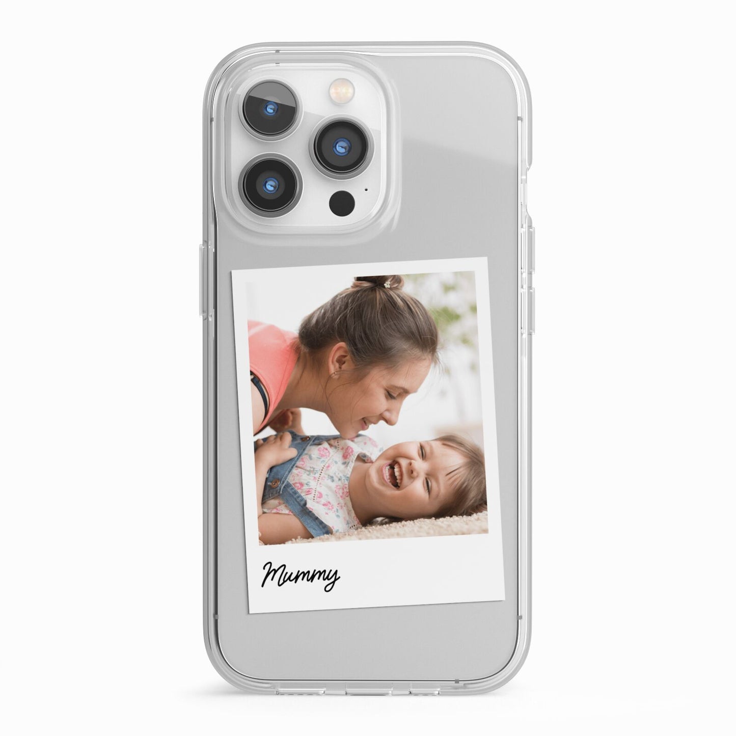 Mummy Photo iPhone 13 Pro TPU Impact Case with White Edges