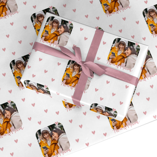 Mummy and Me Custom Photo Custom Wrapping Paper