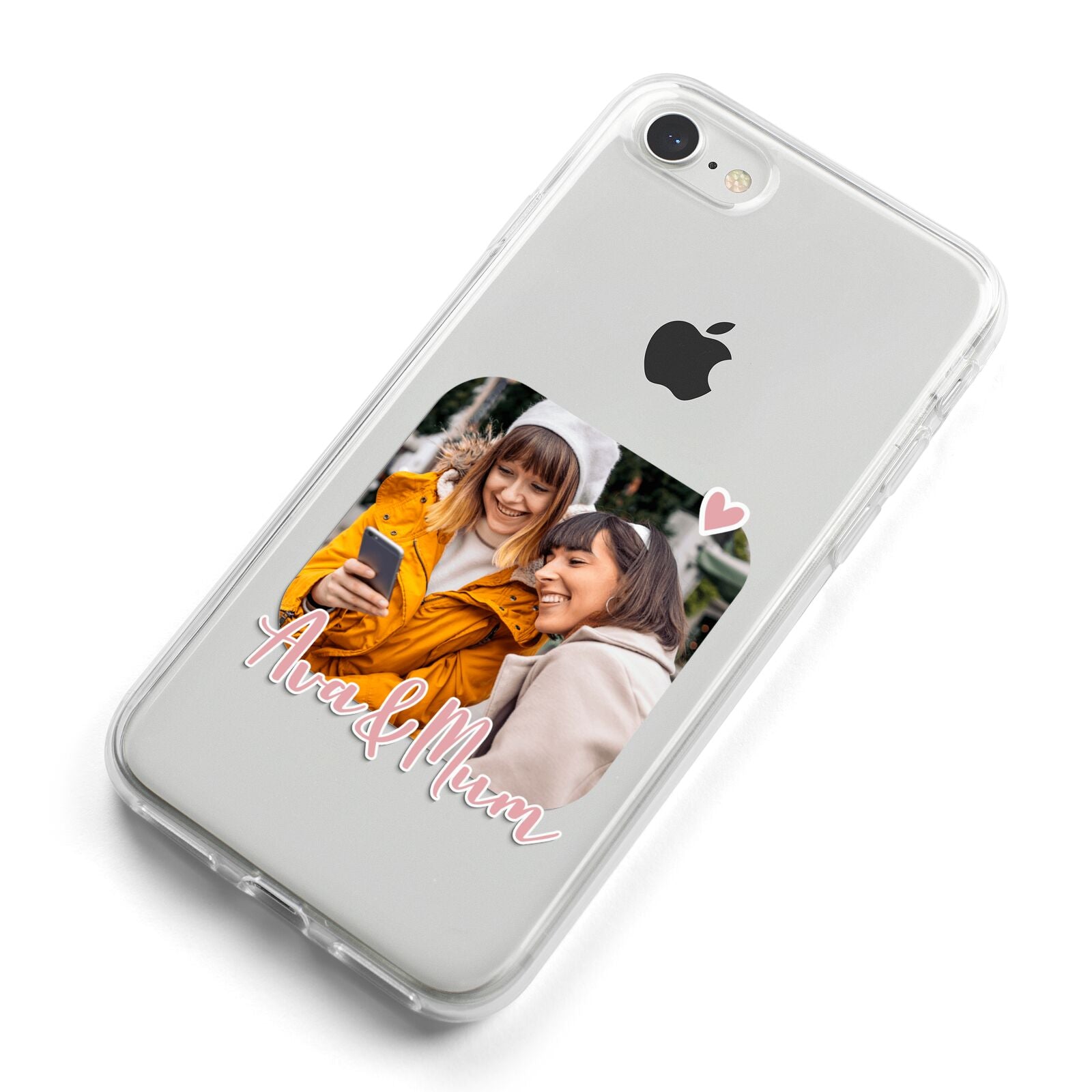 Mummy and Me Custom Photo iPhone 8 Bumper Case on Silver iPhone Alternative Image