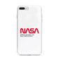 NASA The Worm Logo iPhone 7 Plus Bumper Case on Silver iPhone