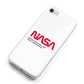 NASA The Worm Logo iPhone 8 Bumper Case on Silver iPhone Alternative Image