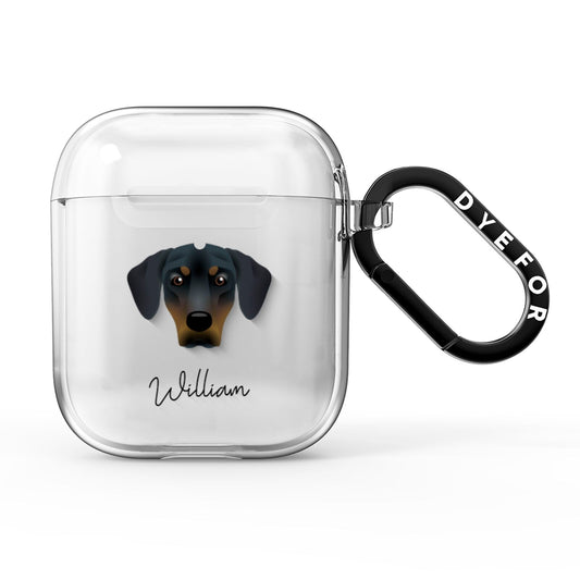 New Zealand Huntaway Personalised AirPods Clear Case