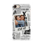 Newspaper Collage Photo Personalised Apple iPhone 7 8 3D Snap Case