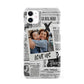 Newspaper Collage Photo Personalised iPhone 11 3D Snap Case