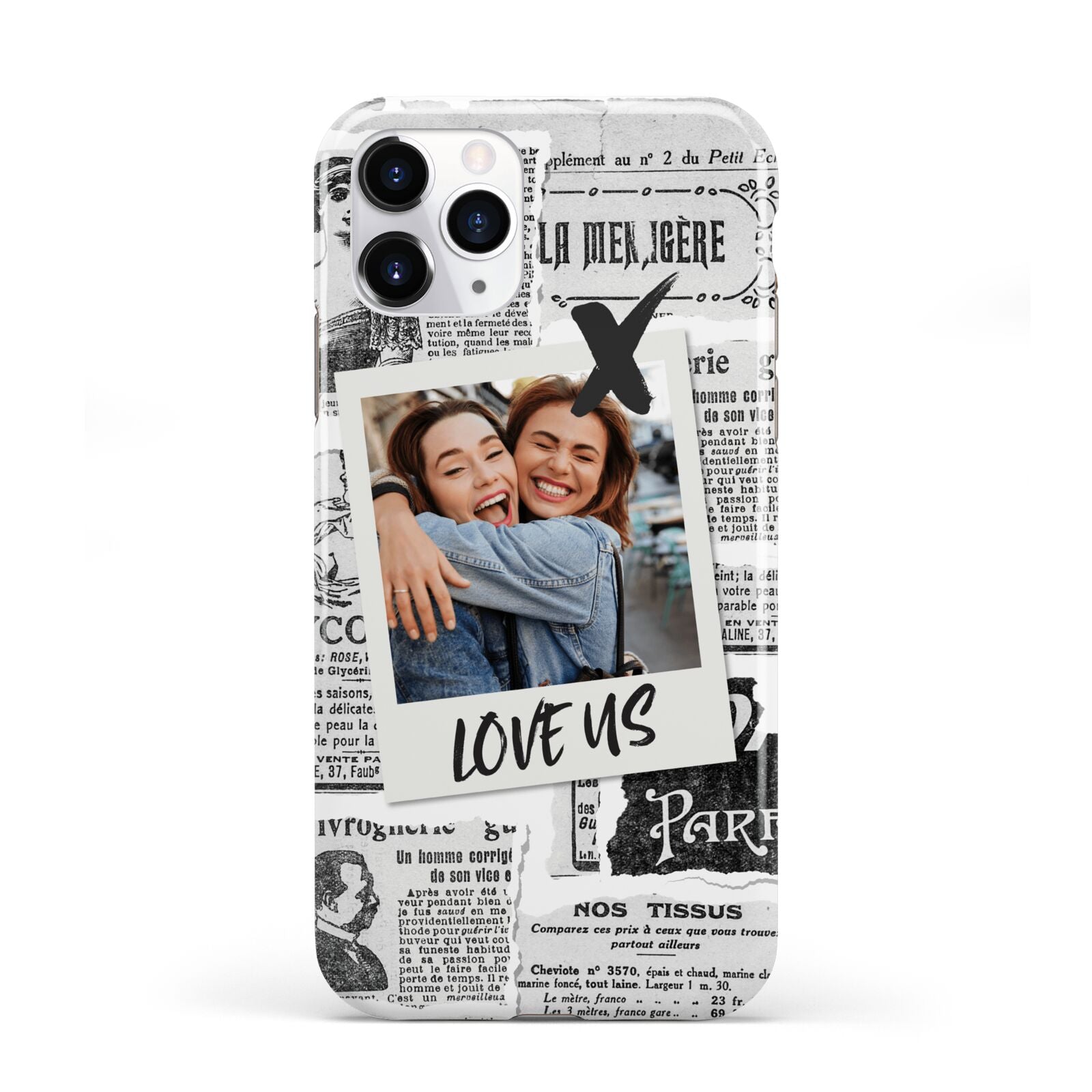 Newspaper Collage Photo Personalised iPhone 11 Pro 3D Tough Case