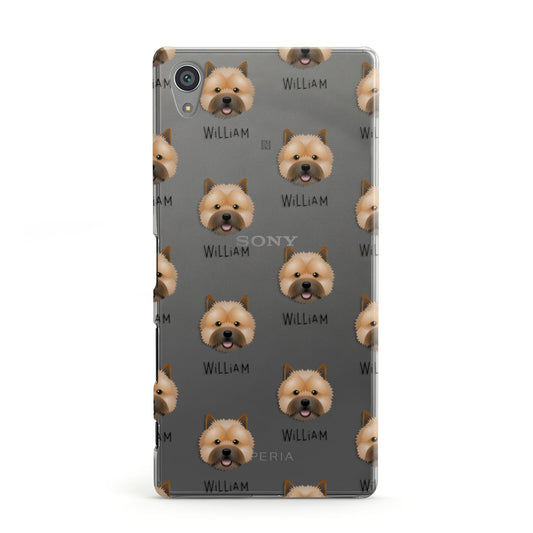 Norwich Terrier Icon with Name Sony Xperia Case