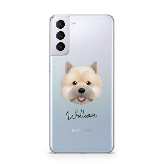 Norwich Terrier Personalised Samsung S21 Plus Phone Case