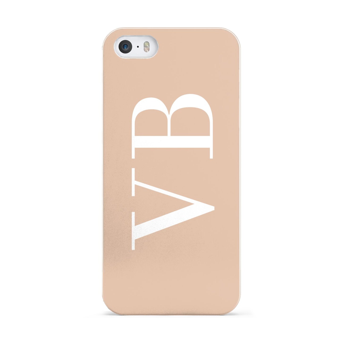 Nude And White Personalised Apple iPhone 5 Case