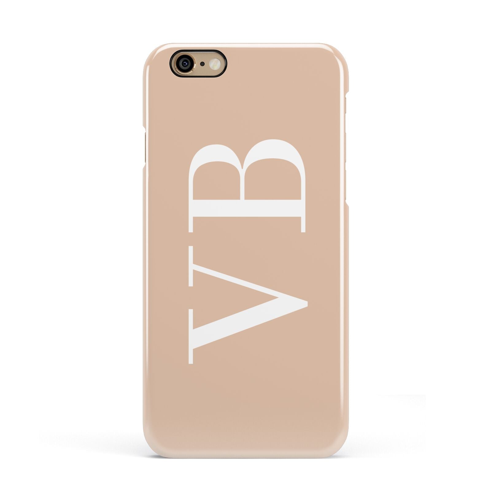 Nude And White Personalised Apple iPhone 6 3D Snap Case