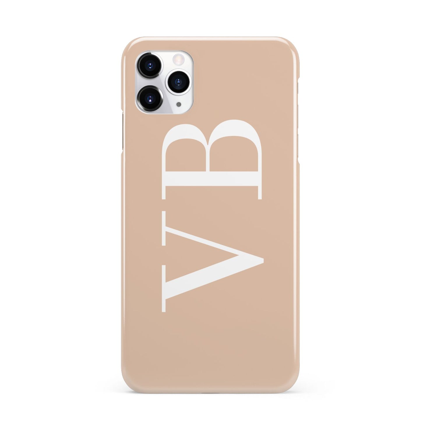 Nude And White Personalised iPhone 11 Pro Max 3D Snap Case