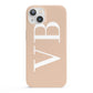 Nude And White Personalised iPhone 13 Full Wrap 3D Snap Case