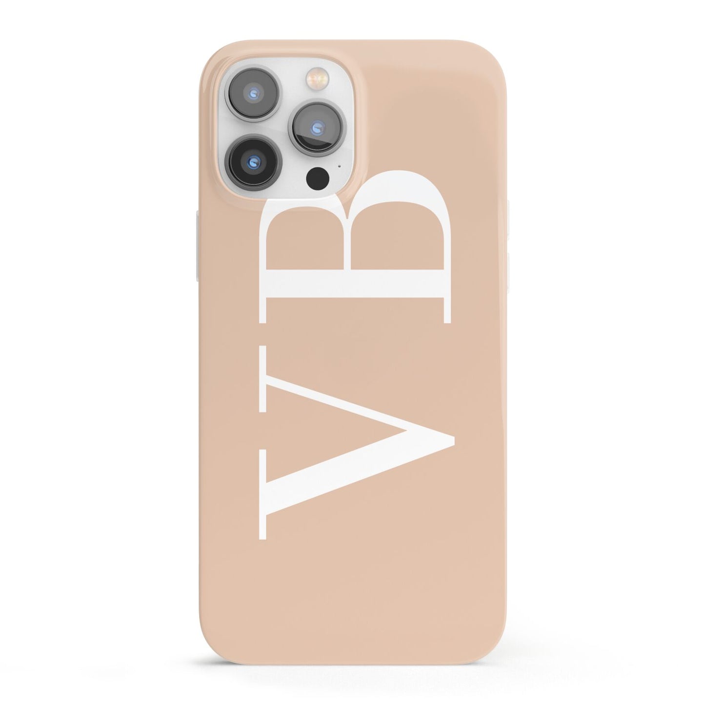 Nude And White Personalised iPhone 13 Pro Max Full Wrap 3D Snap Case