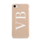 Nude And White Personalised iPhone 8 3D Tough Case on Gold Phone