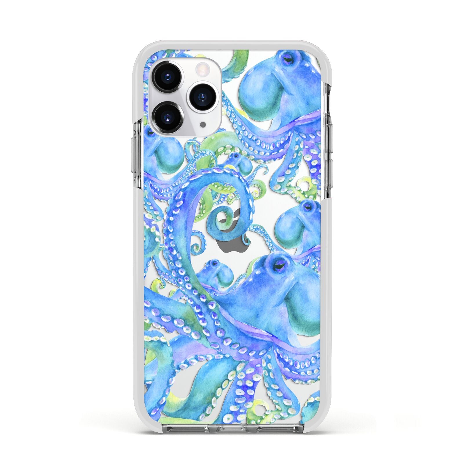 Octopus Apple iPhone 11 Pro in Silver with White Impact Case