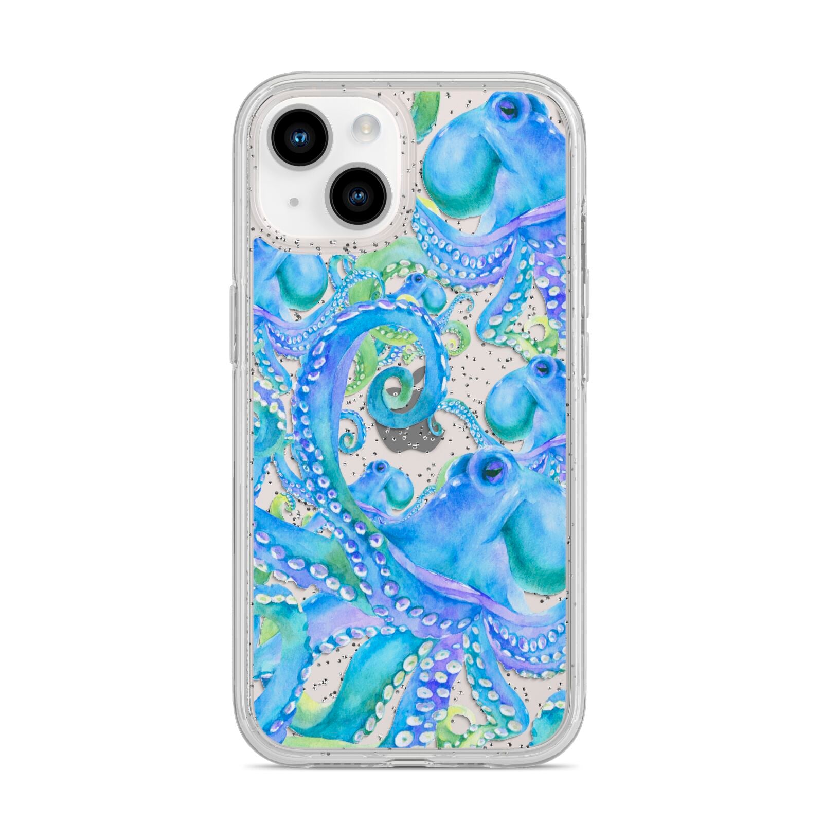Octopus iPhone 14 Glitter Tough Case Starlight