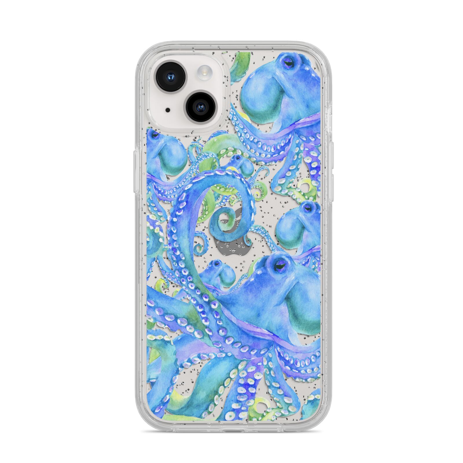 Octopus iPhone 14 Plus Glitter Tough Case Starlight