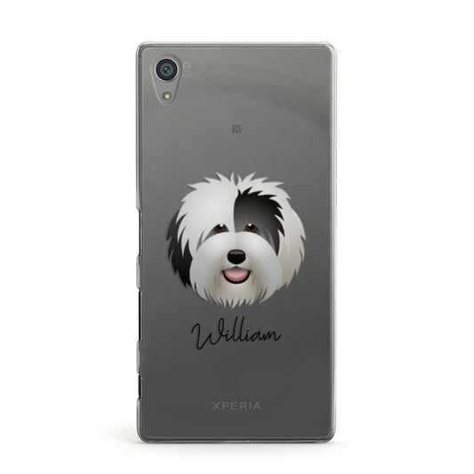 Old English Sheepdog Personalised Sony Xperia Case