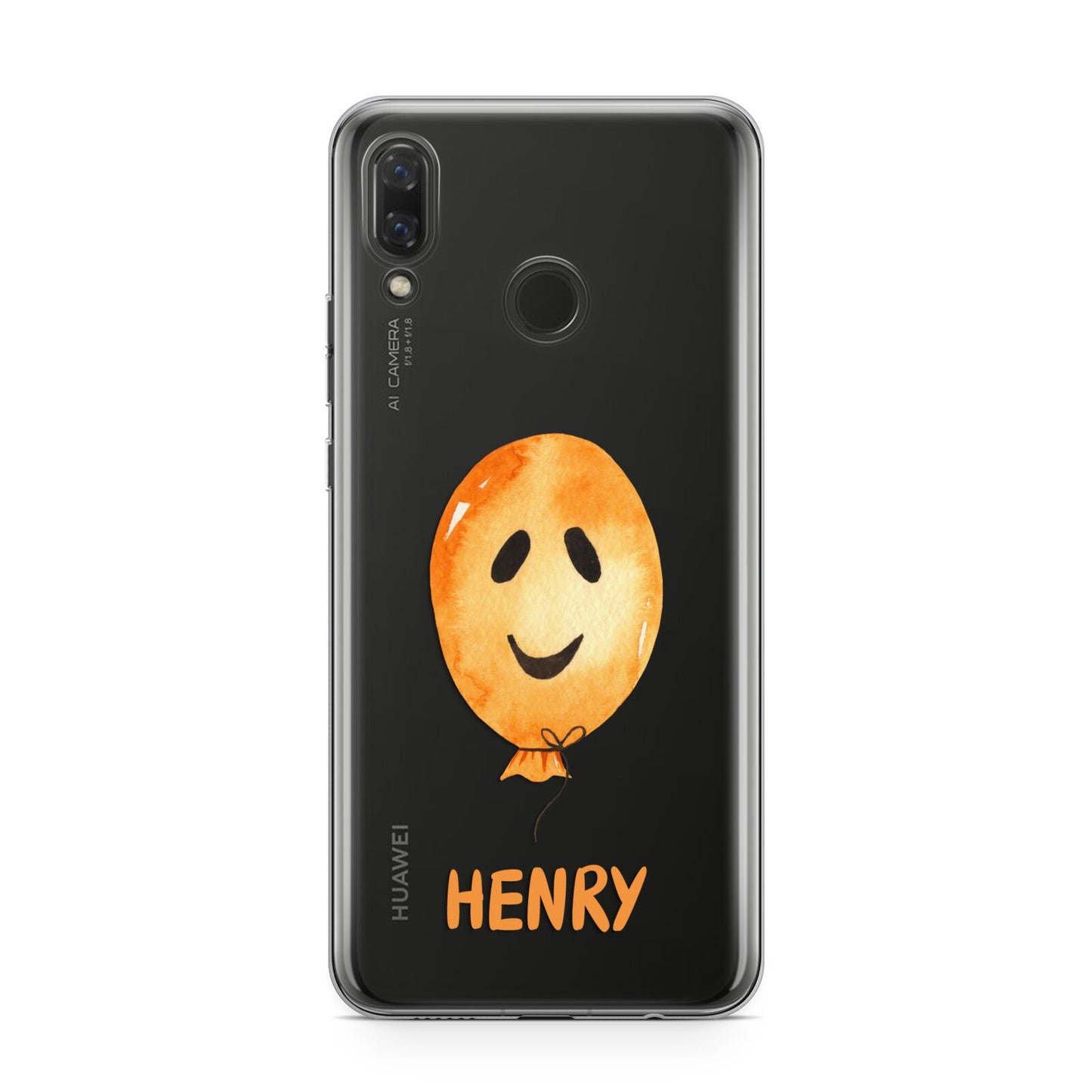 Orange Halloween Balloon Face Huawei Nova 3 Phone Case