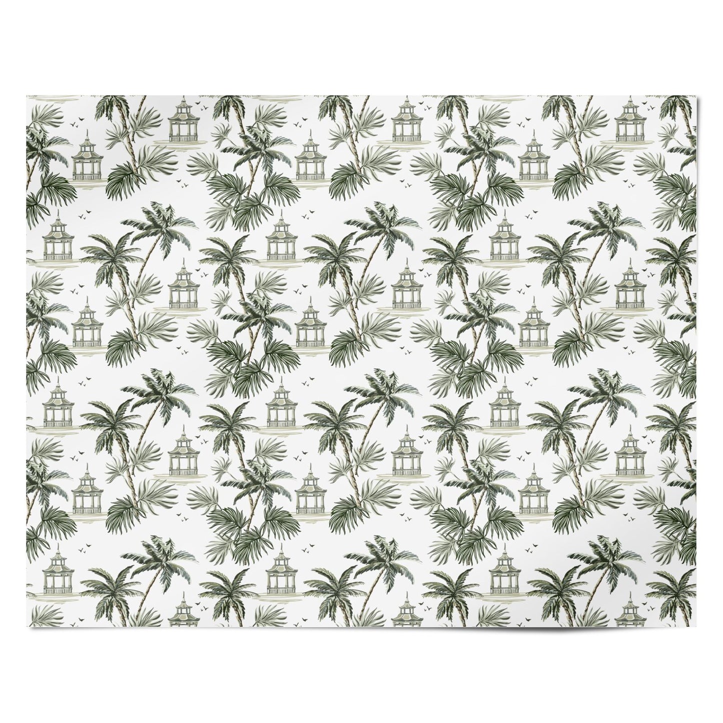 Palm Tree Pattern Personalised Wrapping Paper Alternative