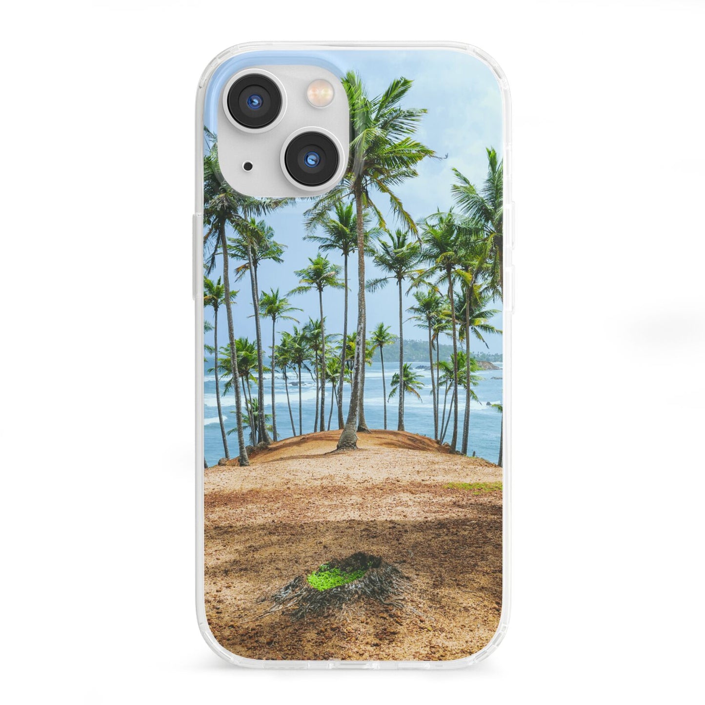 Palm Trees iPhone 13 Mini Clear Bumper Case