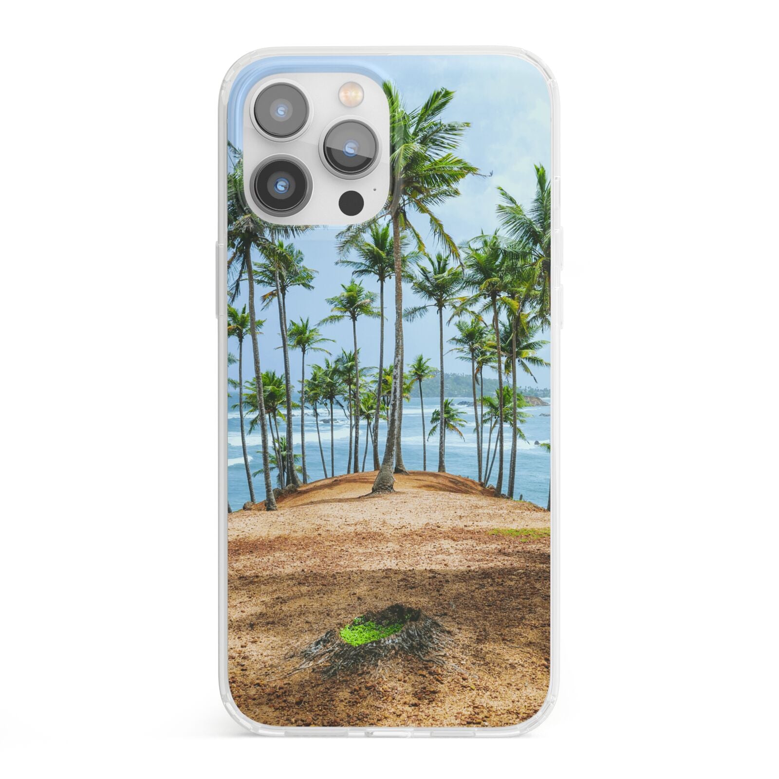 Palm Trees iPhone 13 Pro Max Clear Bumper Case