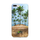 Palm Trees iPhone 7 Plus Bumper Case on Silver iPhone