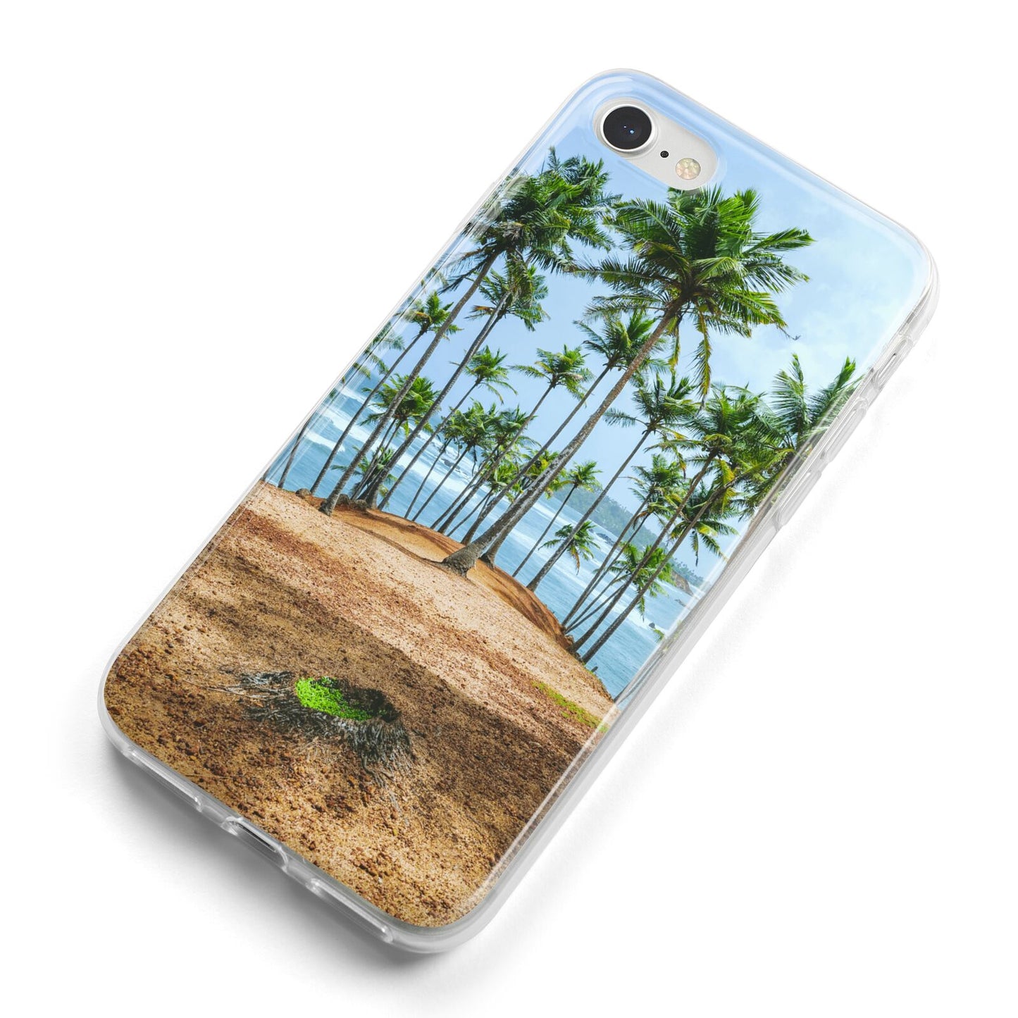 Palm Trees iPhone 8 Bumper Case on Silver iPhone Alternative Image