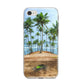 Palm Trees iPhone 8 Bumper Case on Silver iPhone