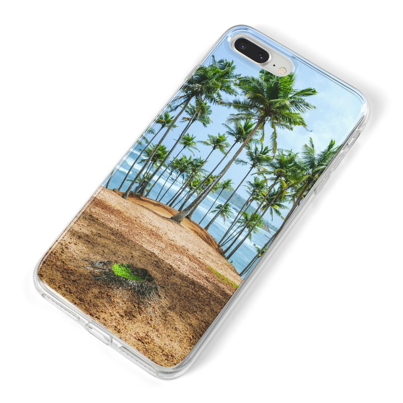 Palm Trees iPhone 8 Plus Bumper Case on Silver iPhone Alternative Image